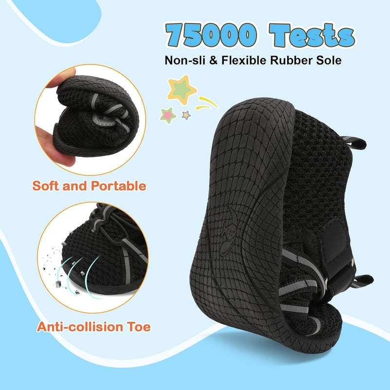 JOINFREE Toddler Sandals Boys Girls Breathable Closed Toe Water Beach Sandals Kids Wide Barefoot Summer Water Shoes Baby Walking Sneakers - Image 5